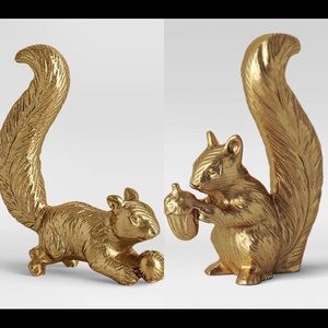 TARGET THRESHOLD GOLD BRASS HARVEST SQUIRRELS NEW
